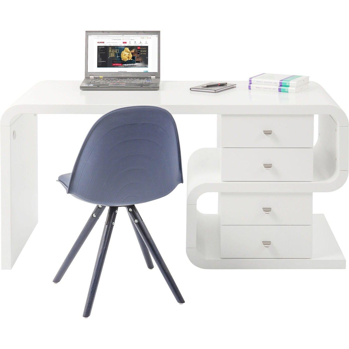 KARE Design Bureau Club Serpent Blanc 150x70cm  