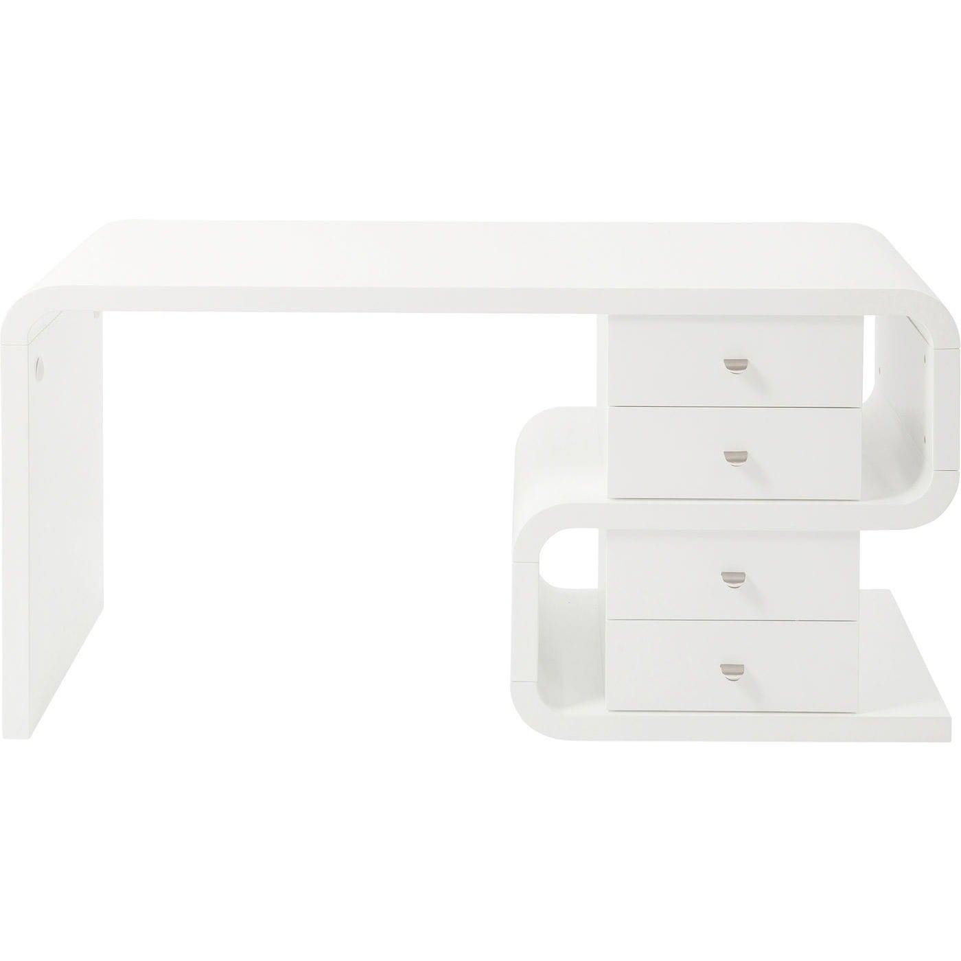 KARE Design Bureau Club Serpent Blanc 150x70cm  