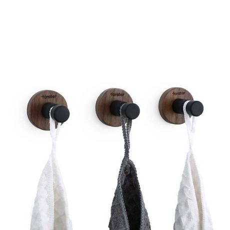 Forster Home Magnetischer Haken Rund Walnuss  