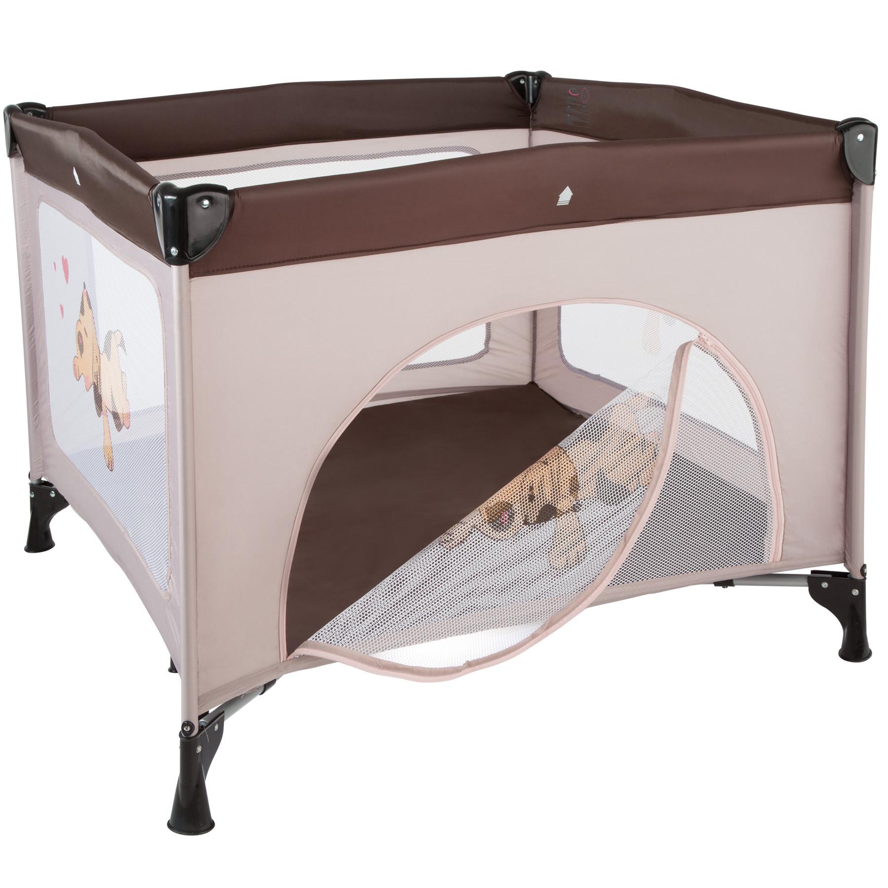 Tectake  Baby Laufstall Tommy Junior 105x105x78cm 