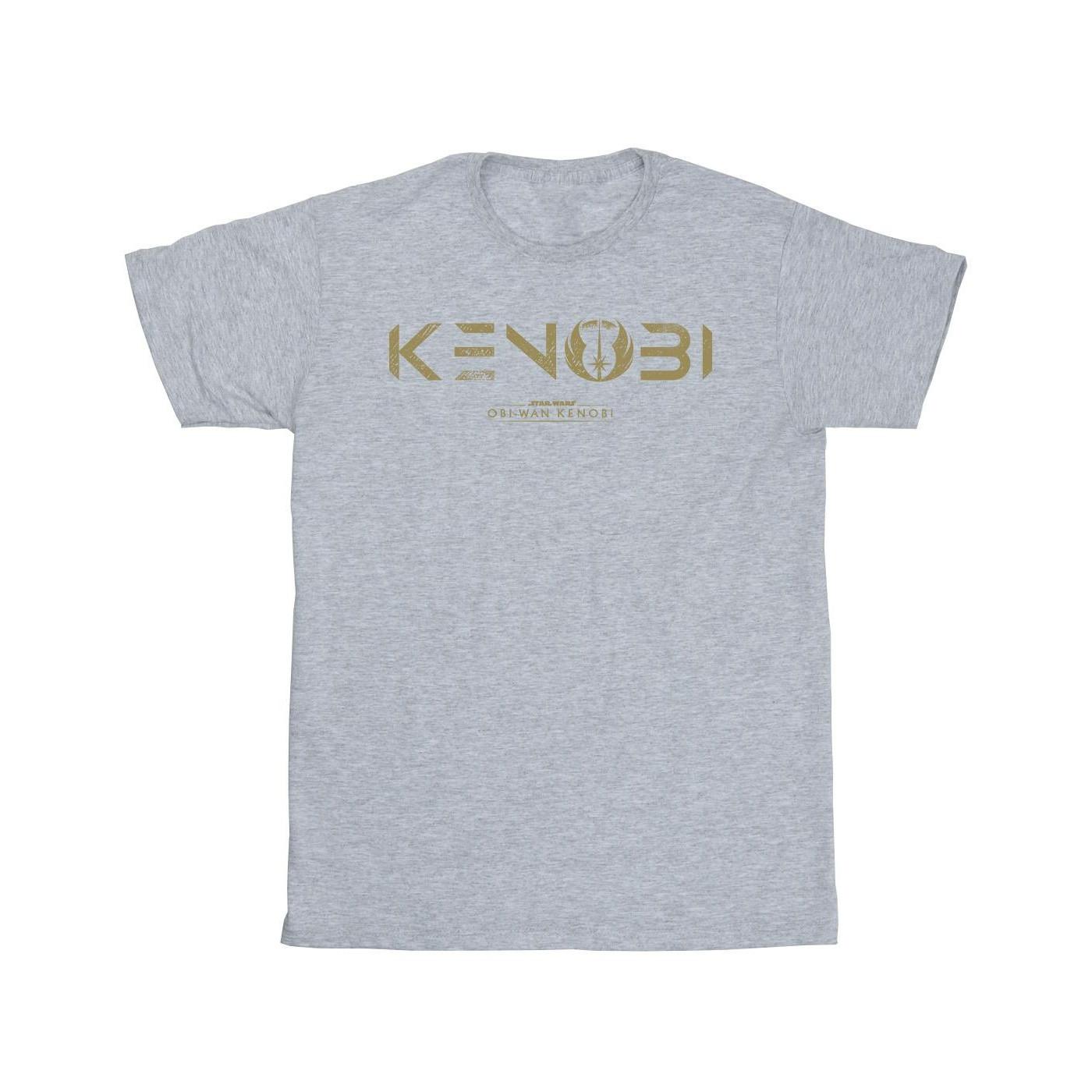 Image of Obiwan Kenobi Logo Tshirt Herren Grau 5XL
