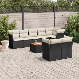 VidaXL set divano da giardino Polirattan  