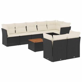 VidaXL set divano da giardino Polirattan  