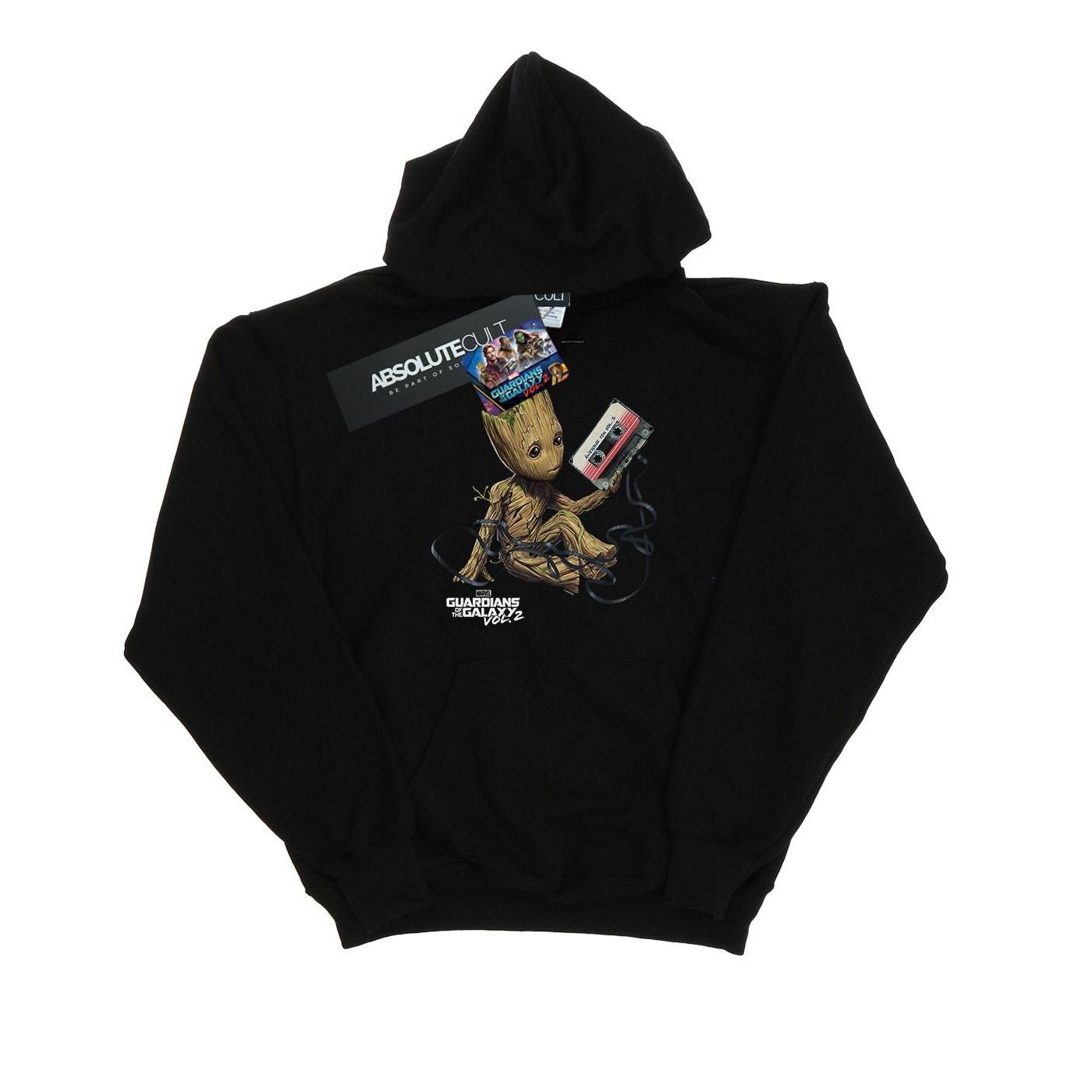 Image of Guardians Of The Galaxy Groot Tape Kapuzenpullover Jungen Schwarz 116