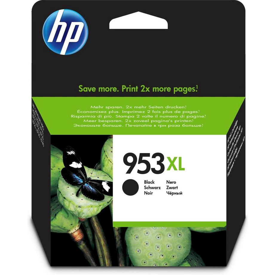 HP  953XL Schwarz Original Tintenpatrone mit hoher Reichweite 