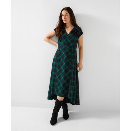 Joe Browns High-Low Maxikleid mit Tartan-Schnürung und Corsage  