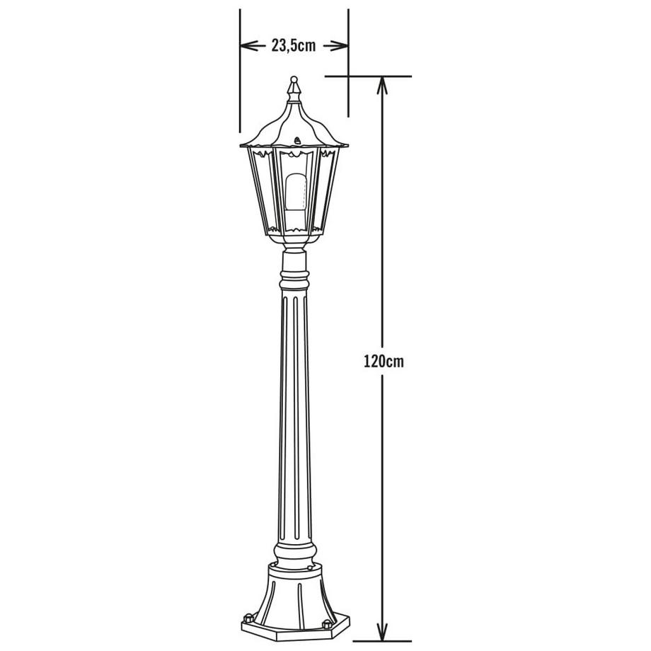 Konstsmide Außenlampe aluminium  