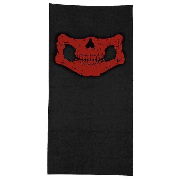 B2X  Rot Skelett Maske / Schal / Schal | Halloween - Skelettmaske 
