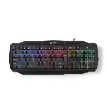 Kabelgebundene Gaming-Tastatur | USB 2.0 | Membrantasten | LED | US International | US Layout | USB-Stromversorgung | Länge des Stromkabels: 1,50 m |...
