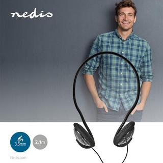 Nedis  Cuffie cablate on-ear | 3,5 mm | Lunghezza del cavo: 2,10 m | Nero 