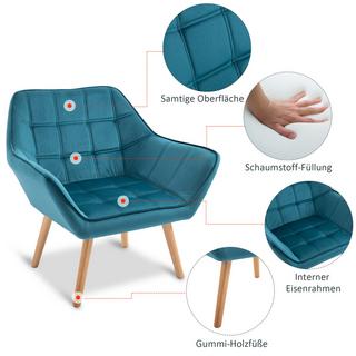 HOMCOM Fauteuil simple  