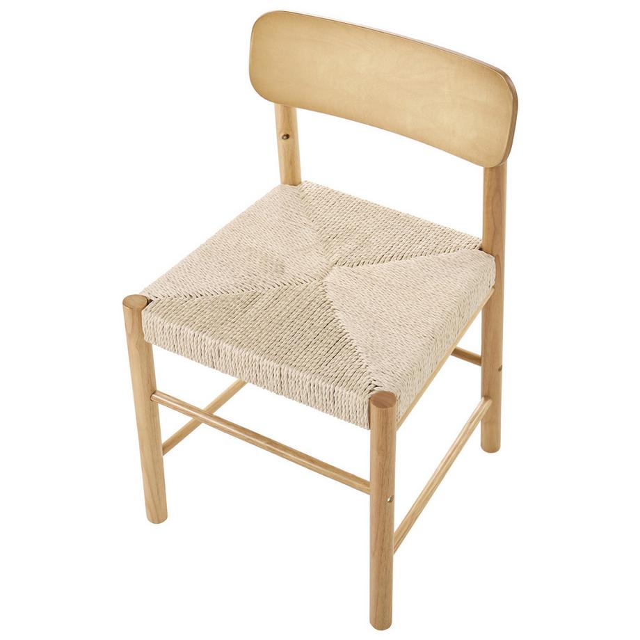 Beliani Set di 2 sedie da pranzo en Legno di caucciù Boho DIGNE  