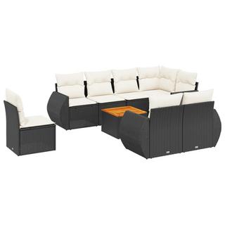 VidaXL set divano da giardino Polirattan  