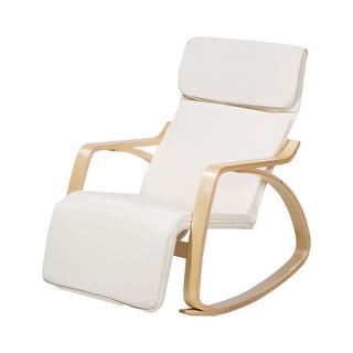 Beliani Fauteuil à bascule en Polyester Rétro WESTON  