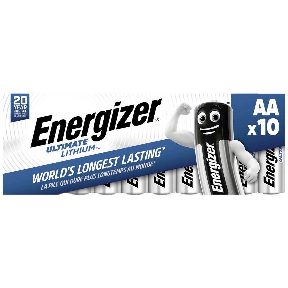 Energizer  Ultimate FR6 Batteria Stilo (AA) Litio 3000 mAh 1.5 V 10 pz. 