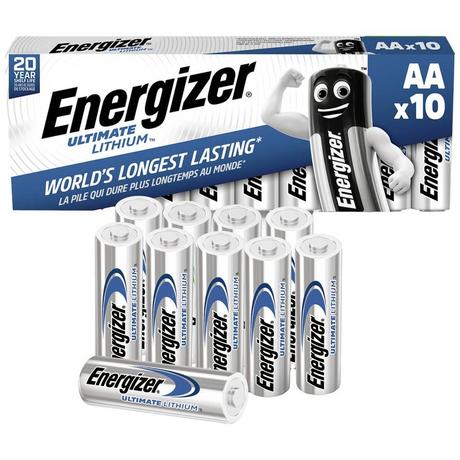 Energizer  Ultimate FR6 Batteria Stilo (AA) Litio 3000 mAh 1.5 V 10 pz. 