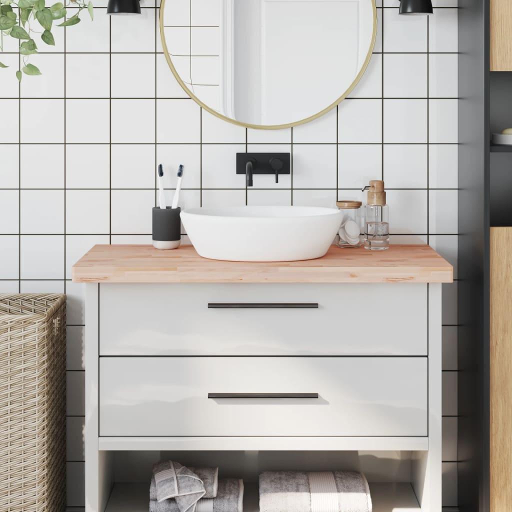 VidaXL  Comptoir de salle de bain bois 