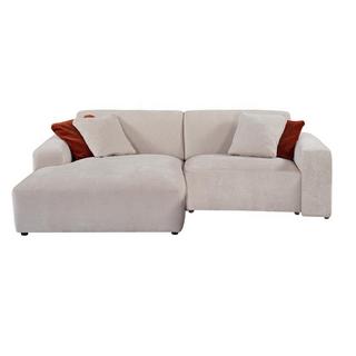 Maison Céphy Ecksofa - Ecke links - Cord - Beige - TIRONO von Maison Céphy  