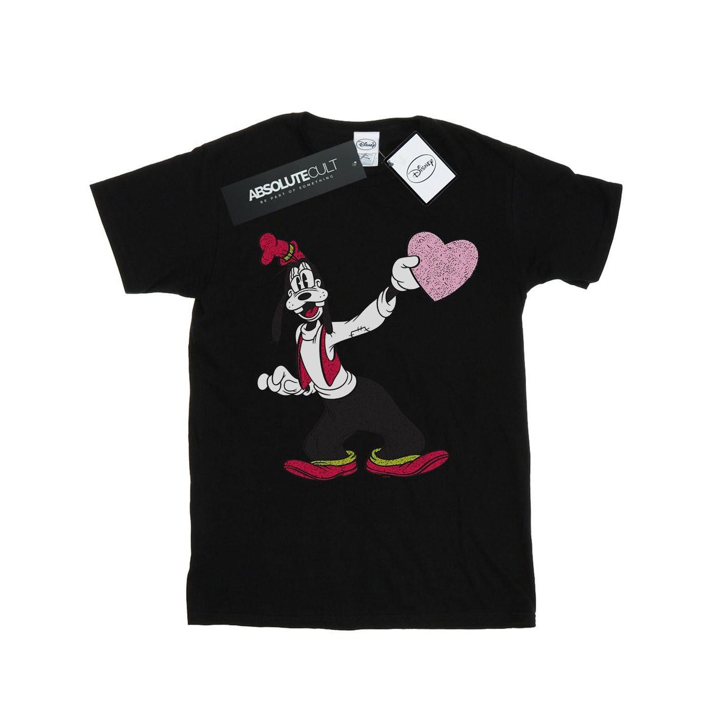 Image of Goofy Love Heart Tshirt Herren Schwarz XL