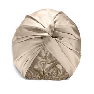 VBEAUTY  Premium Seiden Turban - Champagner 