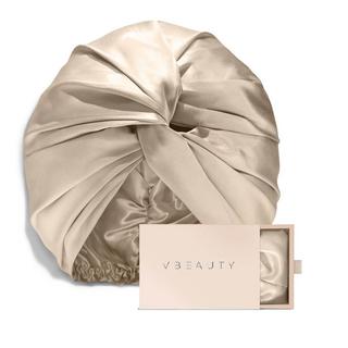 VBEAUTY  Premium Seiden Turban - Champagner 