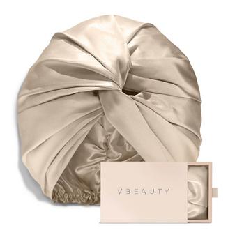 VBEAUTY Premium Seiden Turban Champagner