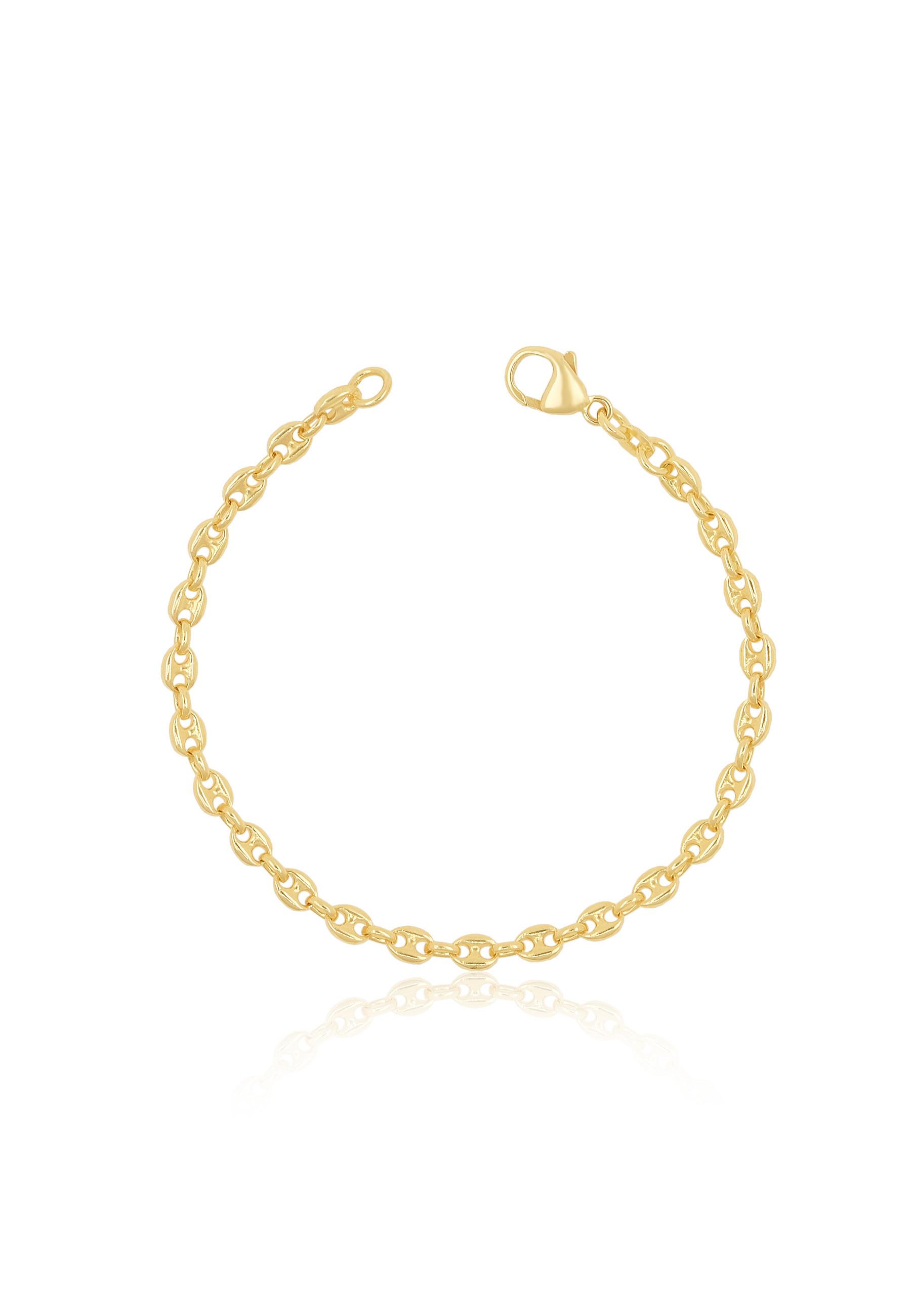 Image of Bracelet Schiffsanker Gelbgold 750, 4.5mm, 21cm Damen Gelbgold 21cm