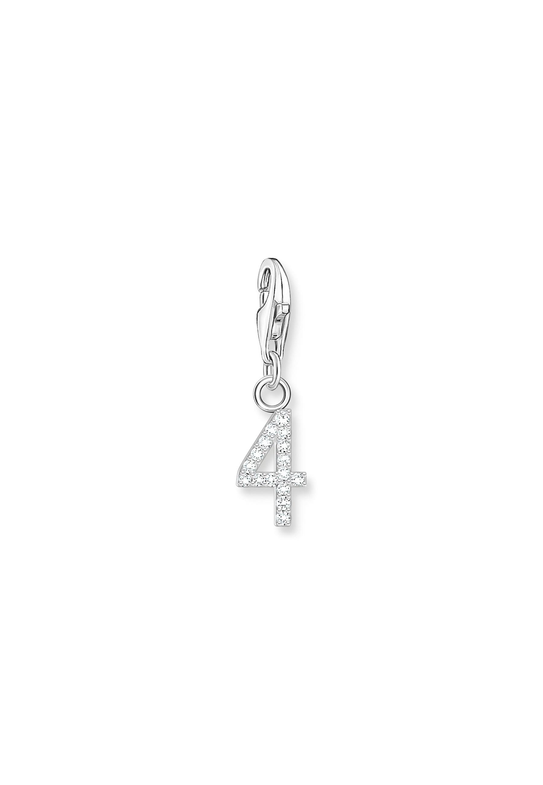 Thomas Sabo  Charm-Anhänger Nummer "4" Zirkonia 