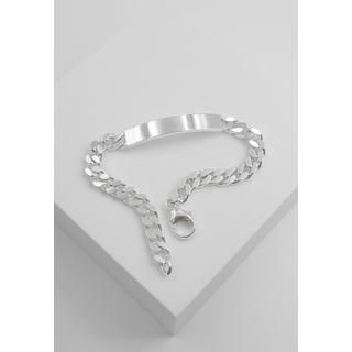 MUAU Schmuck  Bracelet d'identité en argent 925, 6mm, 21cm 