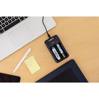 ANSMANN  Lithium 2 Rundzellen-Ladegerät LiIon, NiCd, NiMH 10340, 10350, 10440 