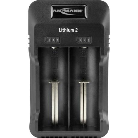 ANSMANN  Lithium 2 Rundzellen-Ladegerät LiIon, NiCd, NiMH 10340, 10350, 10440 