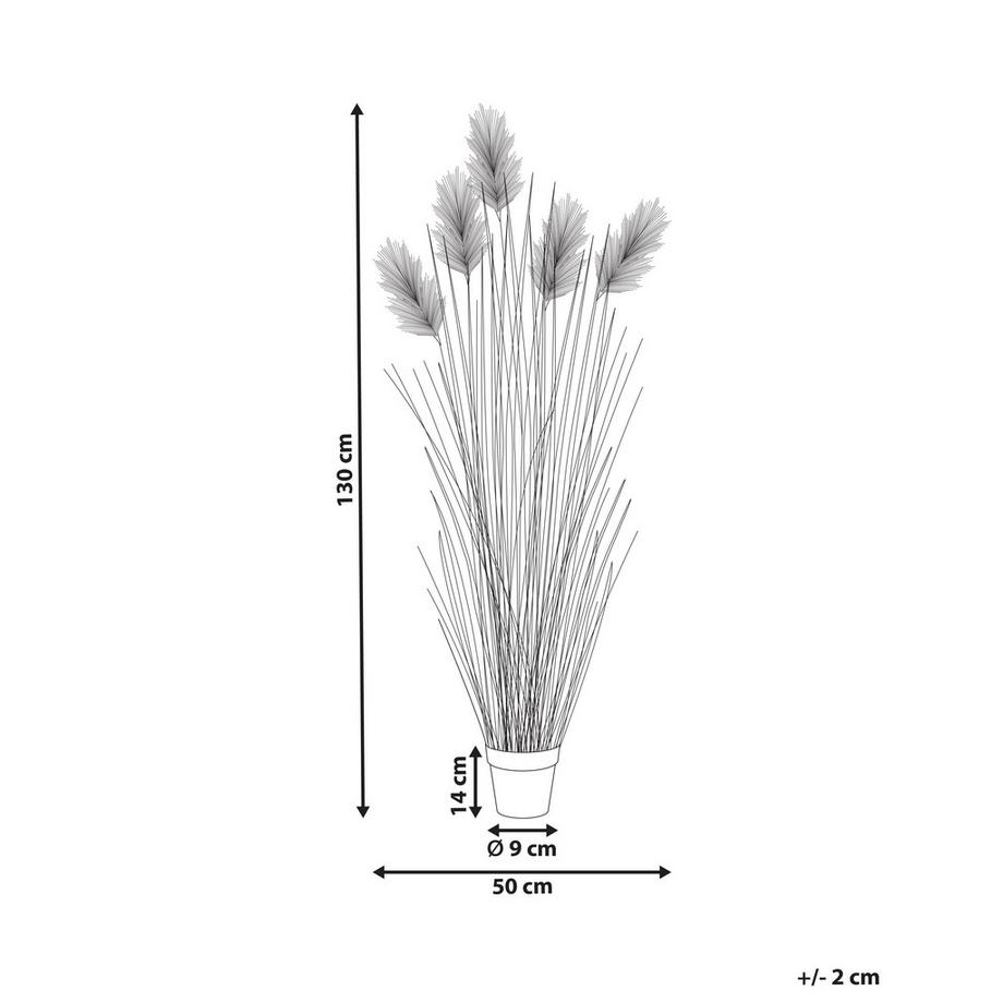 Beliani Plante artificielle en Matière synthétique  PAMPAS GRASS  