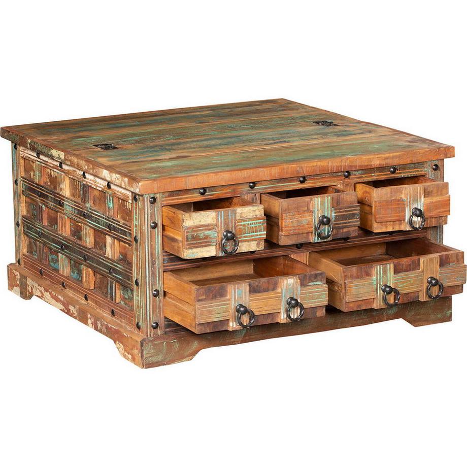 mutoni Coffre Kalanka Mango brun 90x90  