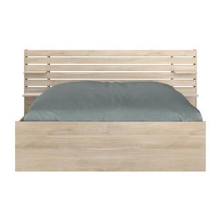 Vente-unique Bett mit Stauraum - 160 x 200 cm - Holzfarben - TENALIA II  