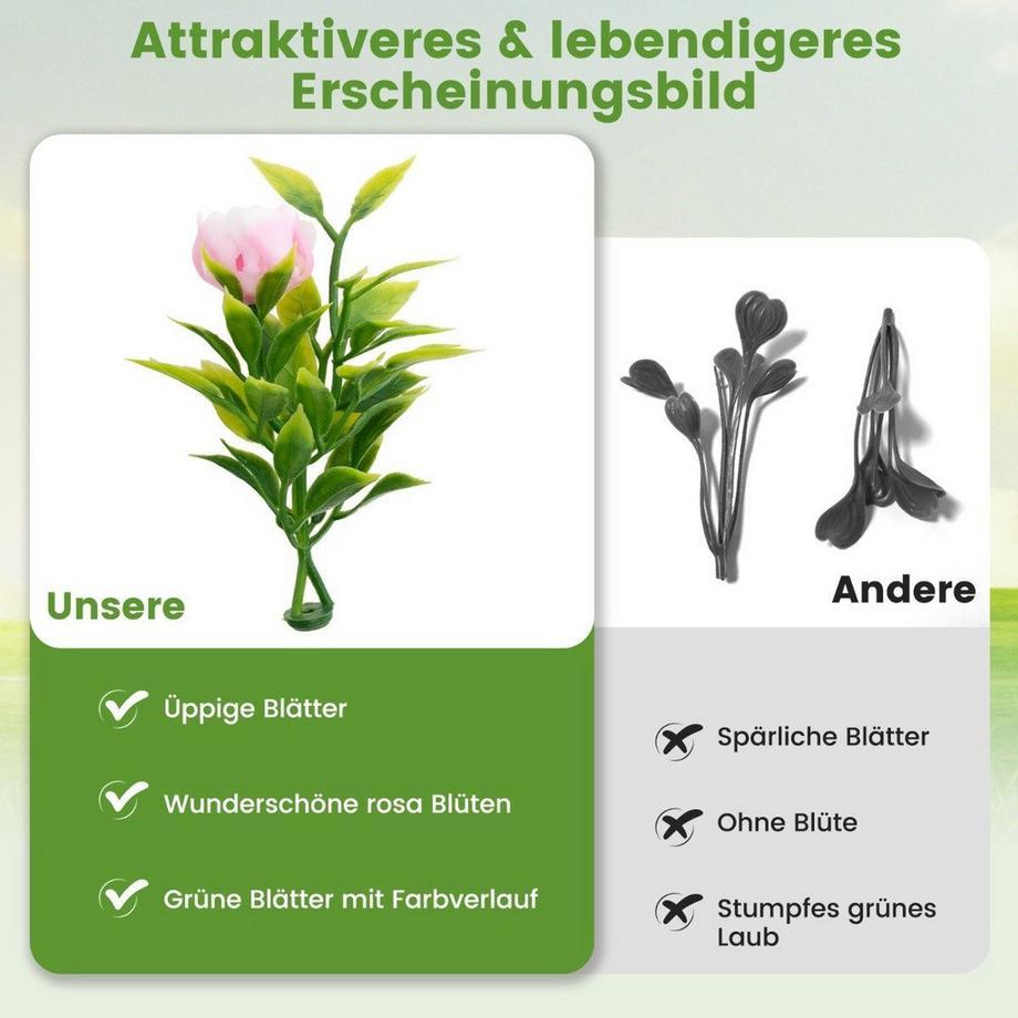 Northio  Set di 2 palline di bosso, palline decorative resistenti ai raggi UV, pianta artificiale topiaria, pianta decorativa, diametro 37 cm 