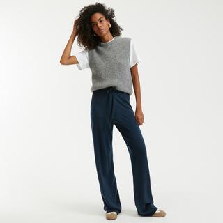 La Redoute Collections  Pull sans manches col rond en alpaga mélangé 