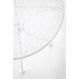 mutoni Table de jardin Lizette blanche ronde années 60  