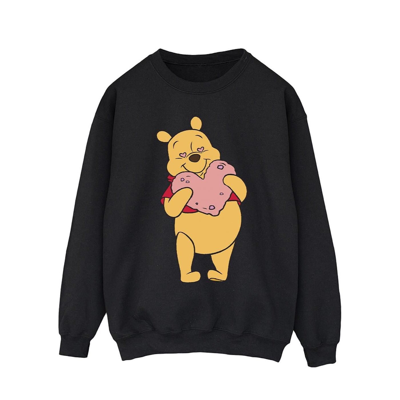 Image of Winnie The Pooh Heart Eyes Sweatshirt Herren Schwarz M