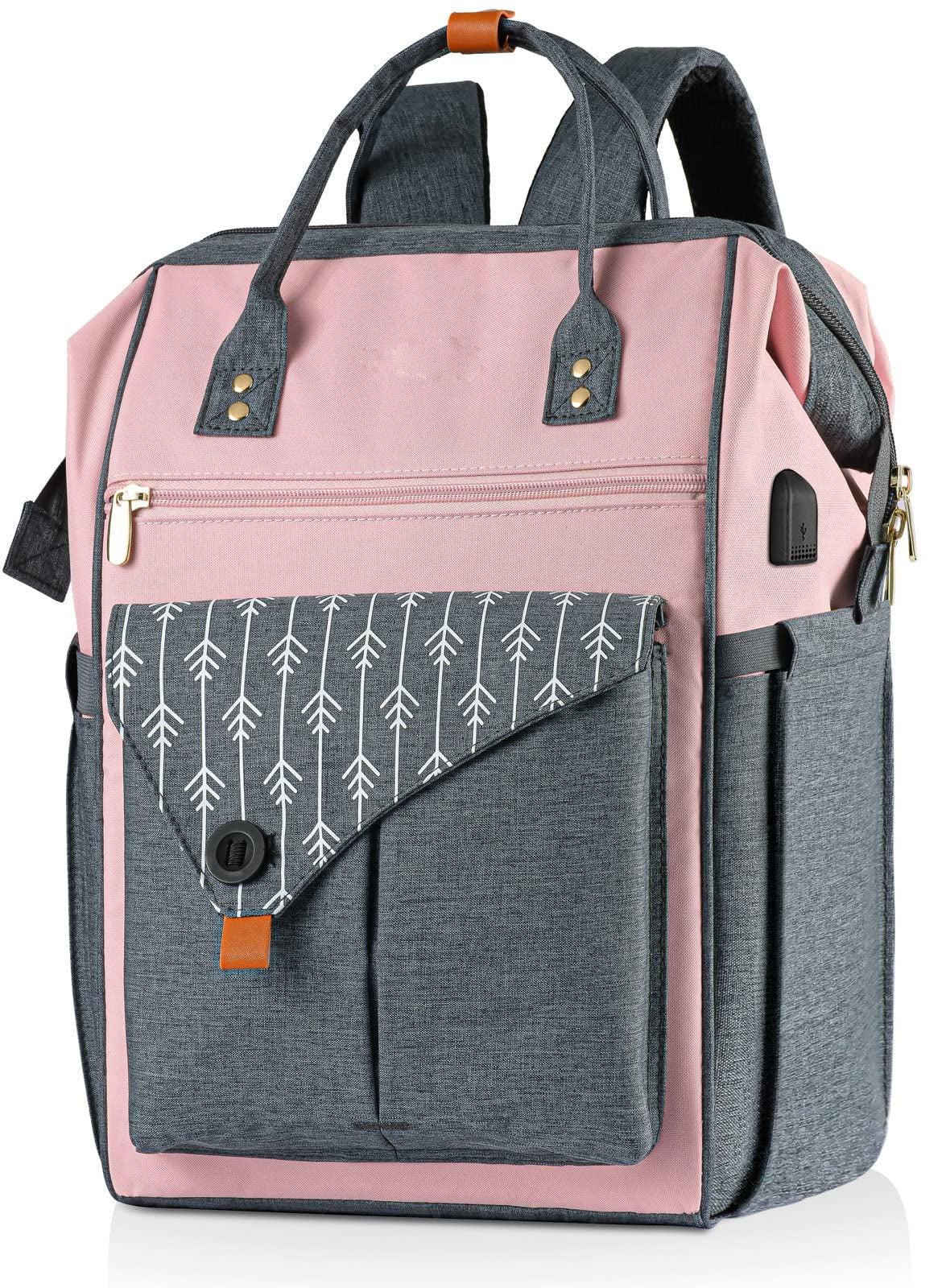 Image of Laptop-rucksack 15,6 Zoll Schulrucksack Teenager Wasserdichte Schultasche Anti-diebstahl Mit Unisex Pink ONE SIZE