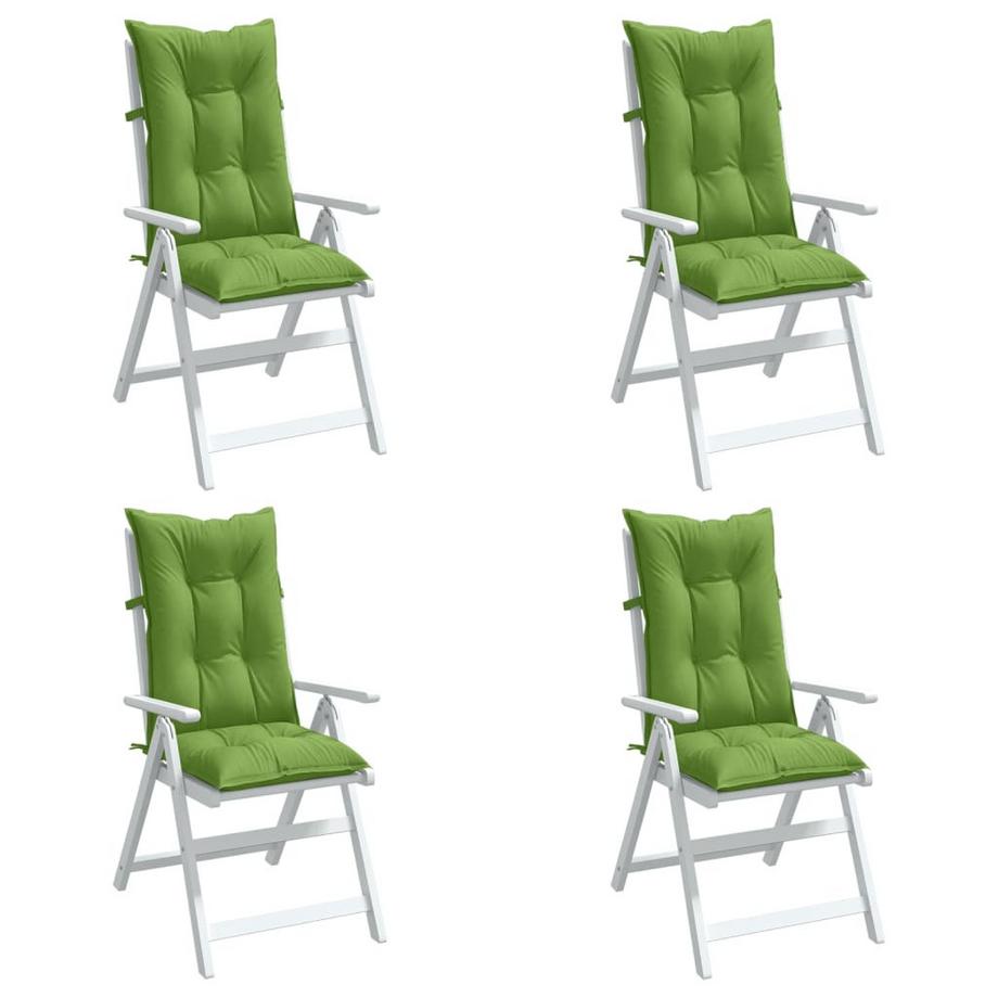 VidaXL Coussin de chaise à dossier haut tissu  