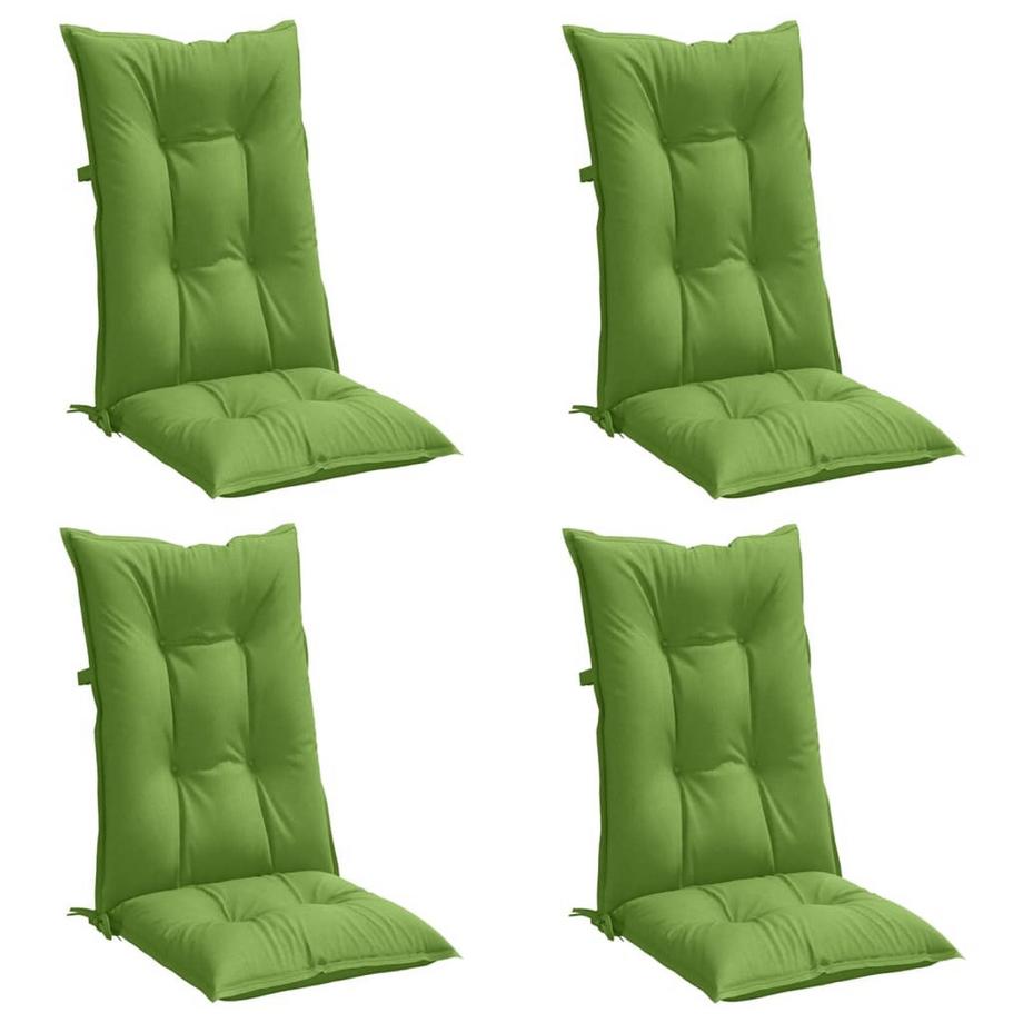 VidaXL Coussin de chaise à dossier haut tissu  