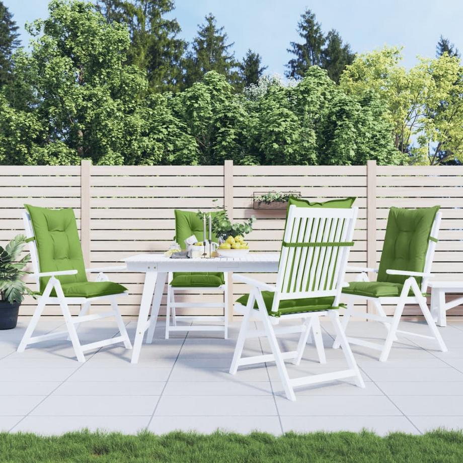 VidaXL Coussin de chaise à dossier haut tissu  