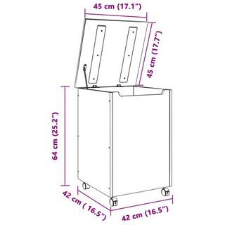 VidaXL  cesta porta biancheria Legno di pino 