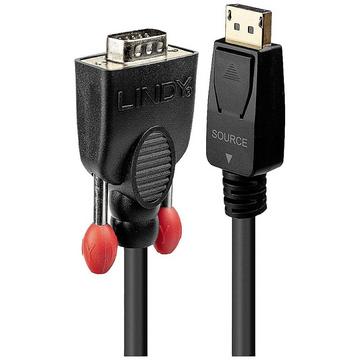 LINDY Videokabel-Adapter 3 m VGA (D-Sub) DisplayPort