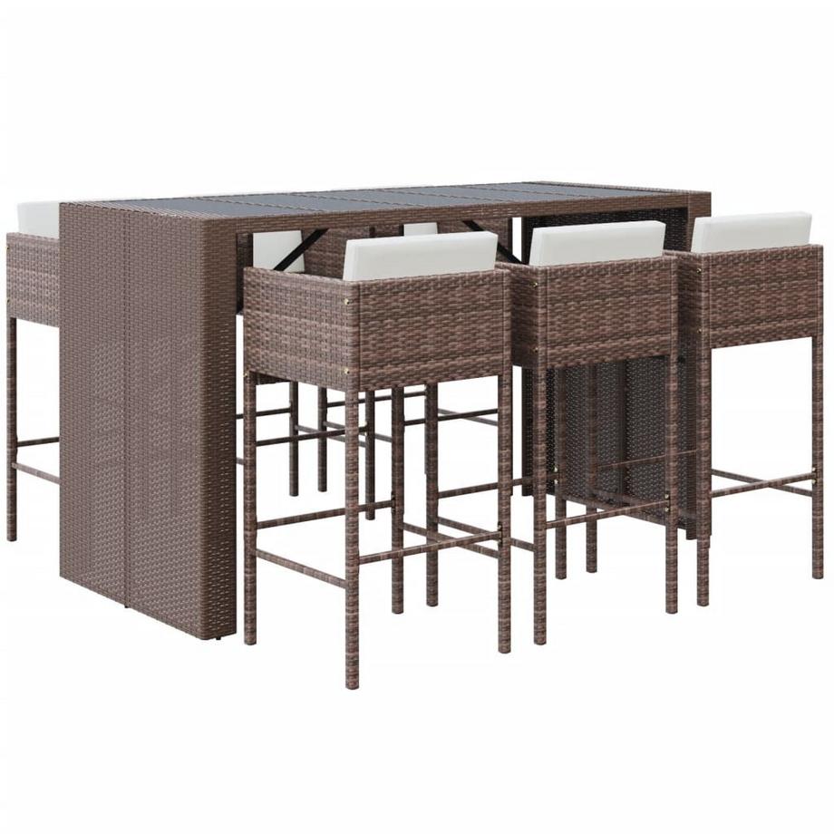 Gartenbar set poly-rattan