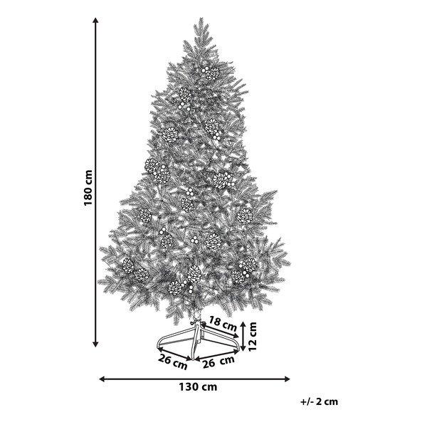 Beliani Sapin de Noël en PVC Traditionnel DENALI  