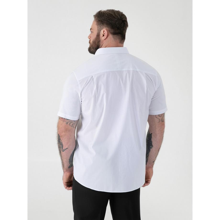 Duke Chemise Lucas Manches Courtes Grande Taille Extensible  