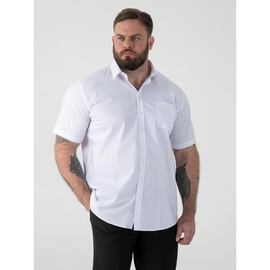 Duke Chemise Lucas Manches Courtes Grande Taille Extensible  