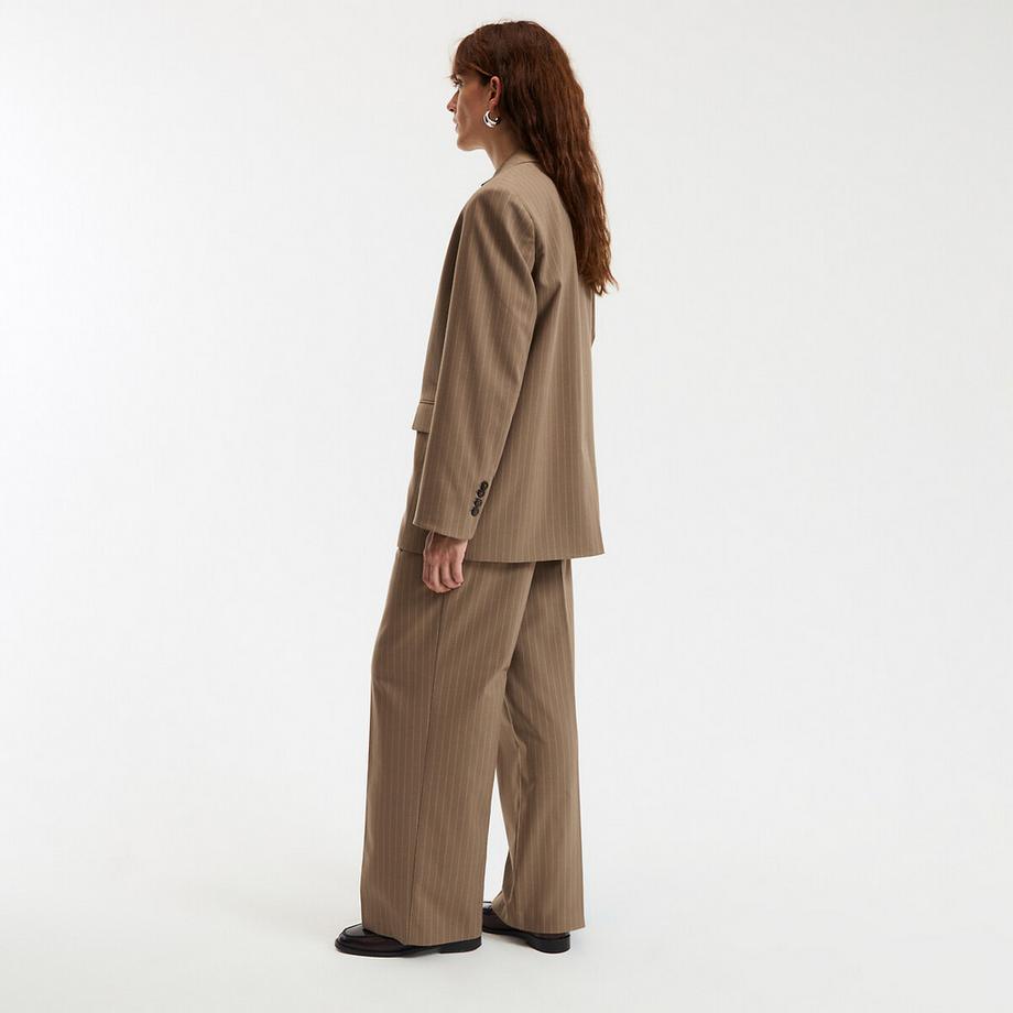 La Redoute Collections Blazer Long Oversize Rayé  