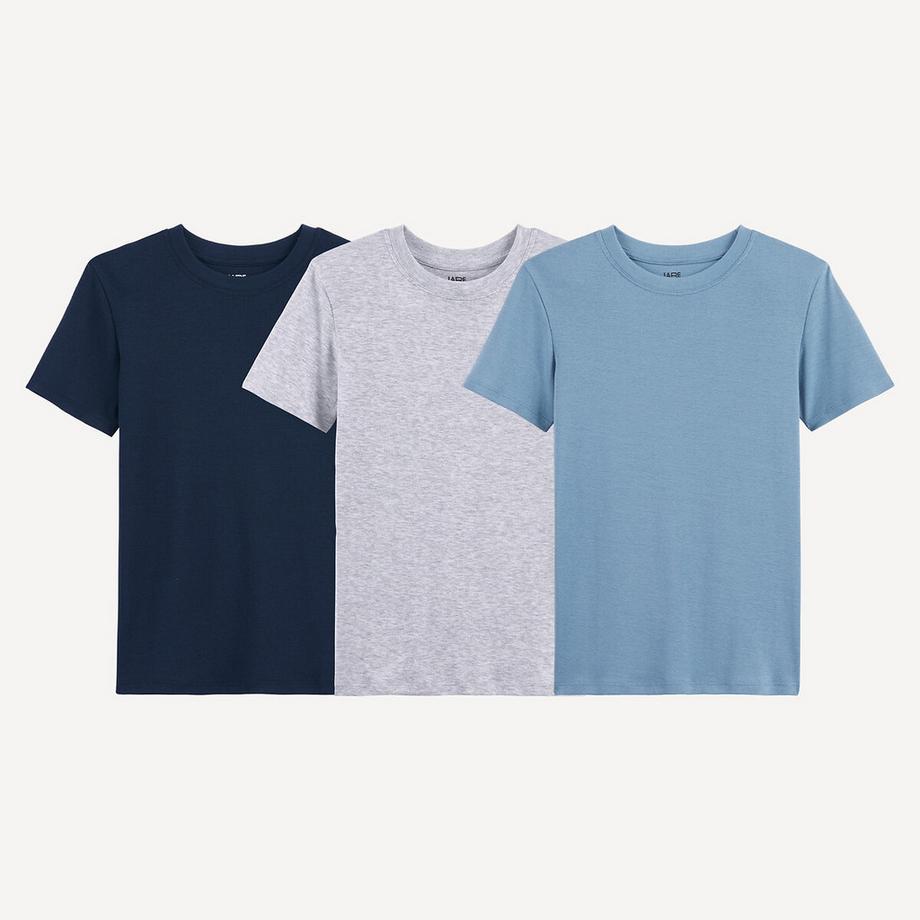 La Redoute Collections  Lot de 3 maillots de corps manches courtes 